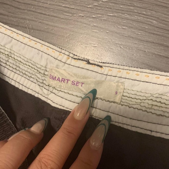 🌥Smart Set low rise corduroy midi brown skirt - Picture 2 of 4